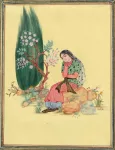 Miniatura persa: Shirin en el jardín mágico I
