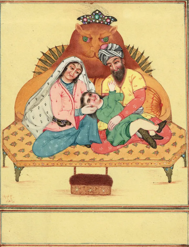 Persische Miniatur: Schirin im Zaubergarten III
