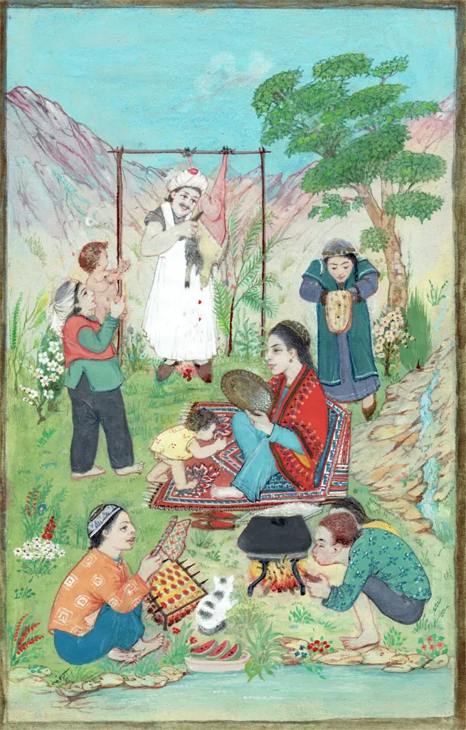 Akefeh von Koerber : Fête du sacrifice, miniature persane